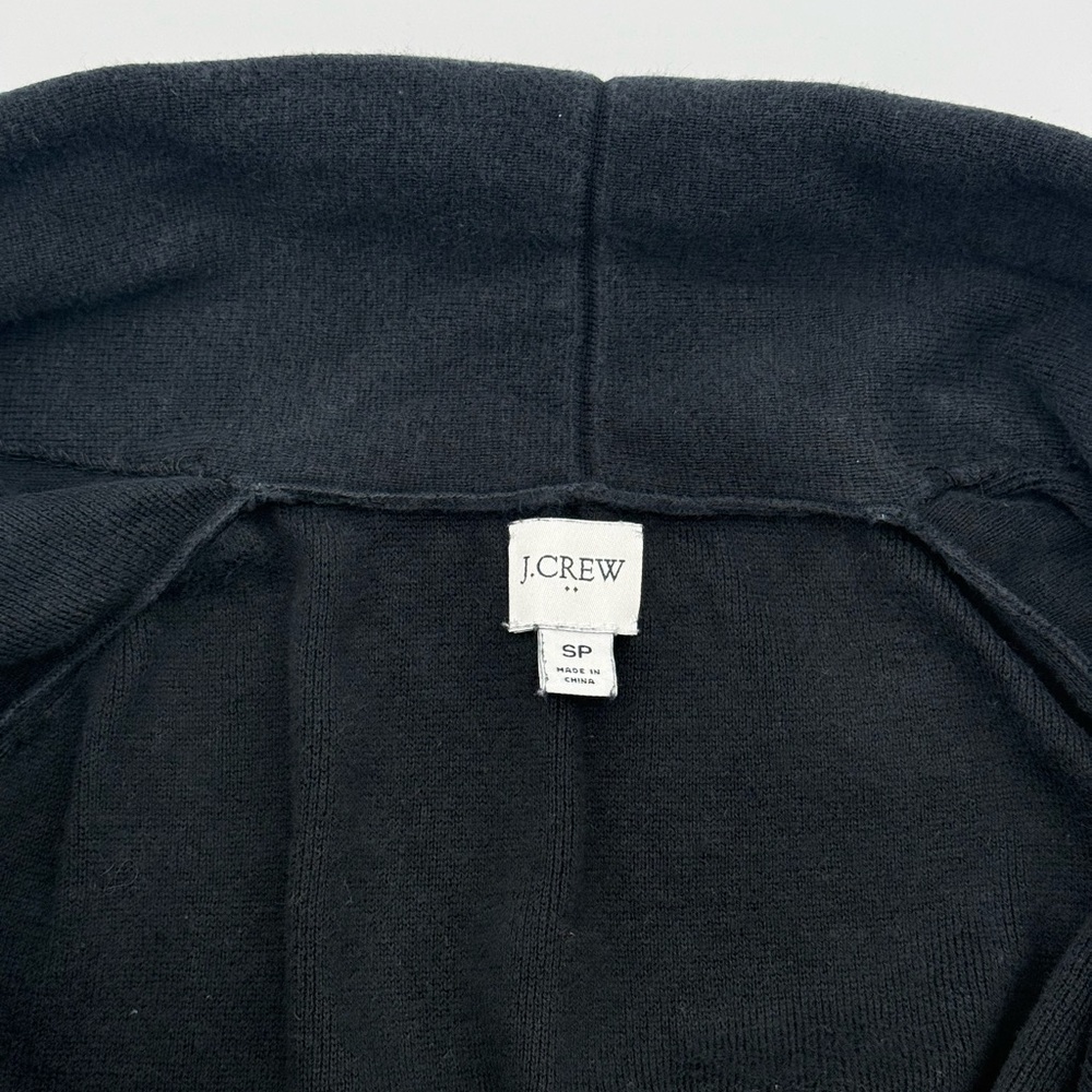 J Crew Womens Petite Chelsea Sweater Cardigan Size Small SP Black Top Shirt - Picture 4 of 5
